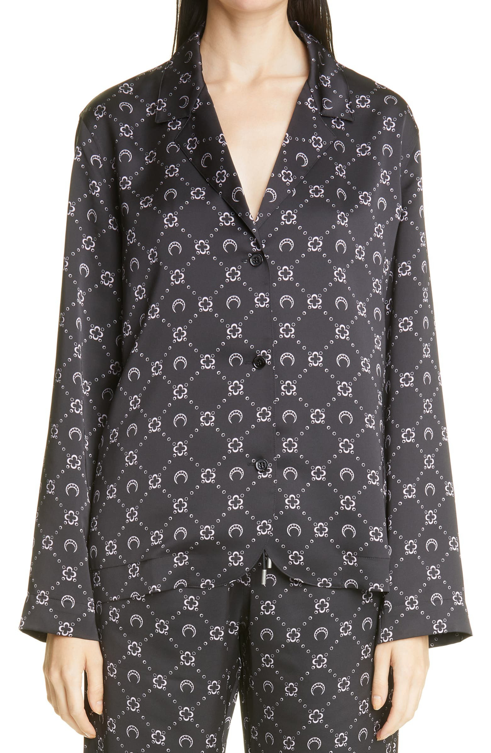 Moon Monogram Print Pajama Shirt | Nordstrom | Nordstrom