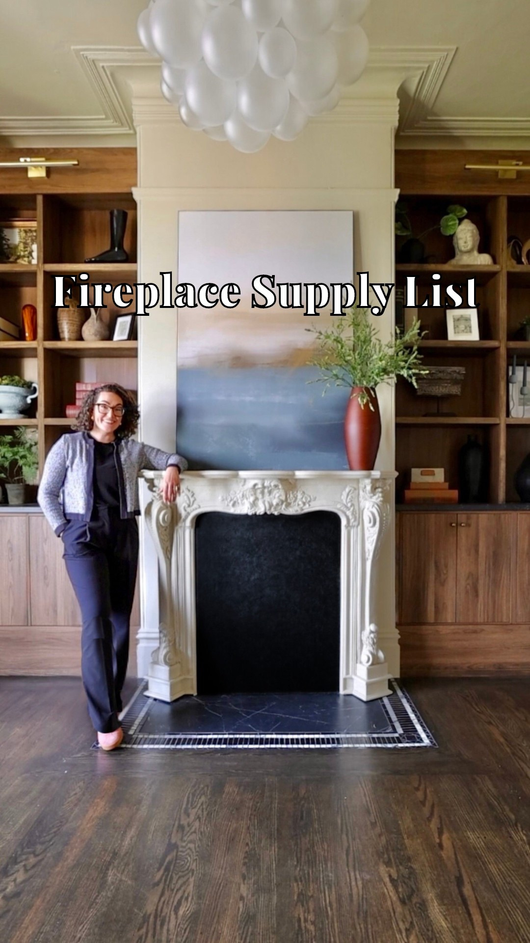 Fireplace Reveal The fireplace in my 1865 Victorian living room was a retrofit from the 1960s that was crumbling under our feet. The subfloor was cracked, the chimney column was damaged, the tiles were disintegrating, and the mantel was missing quite a few parts. Time for a DIY fireplace makeover!

Over the past few weeks, I demoed the old fireplace, fixed the subfloor, retiled the hearth (this was a JOURNEY…iykyk), and customized a new mantel to much better fit my living room vibes!

This DIY project turned out to be a favorite of mine, and I still have a hard time believing that I did it all myself!

Eventually, we’ll have a contractor run wiring for a new electric insert, but for now, I’m tickled with how she turned out!

#LTKHome