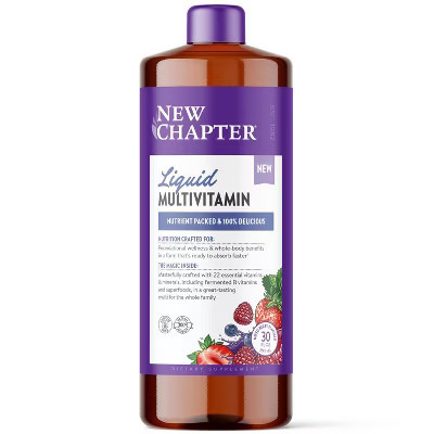 New Chapter Vegan Liquid Multivitamin - Mixed Berry - 30oz | Target