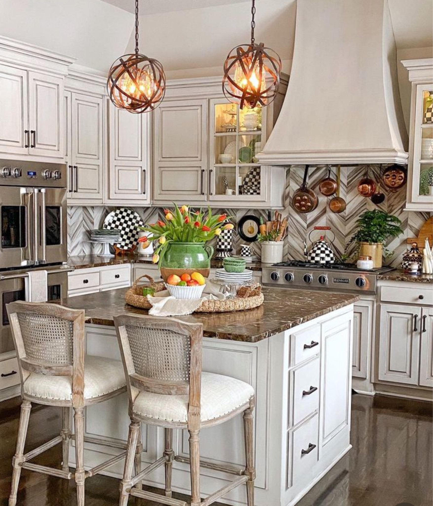 I always get questions about this huge woven tray. I love it on my ottoman, coffee table and island  

#LTKSeasonal #LTKhome