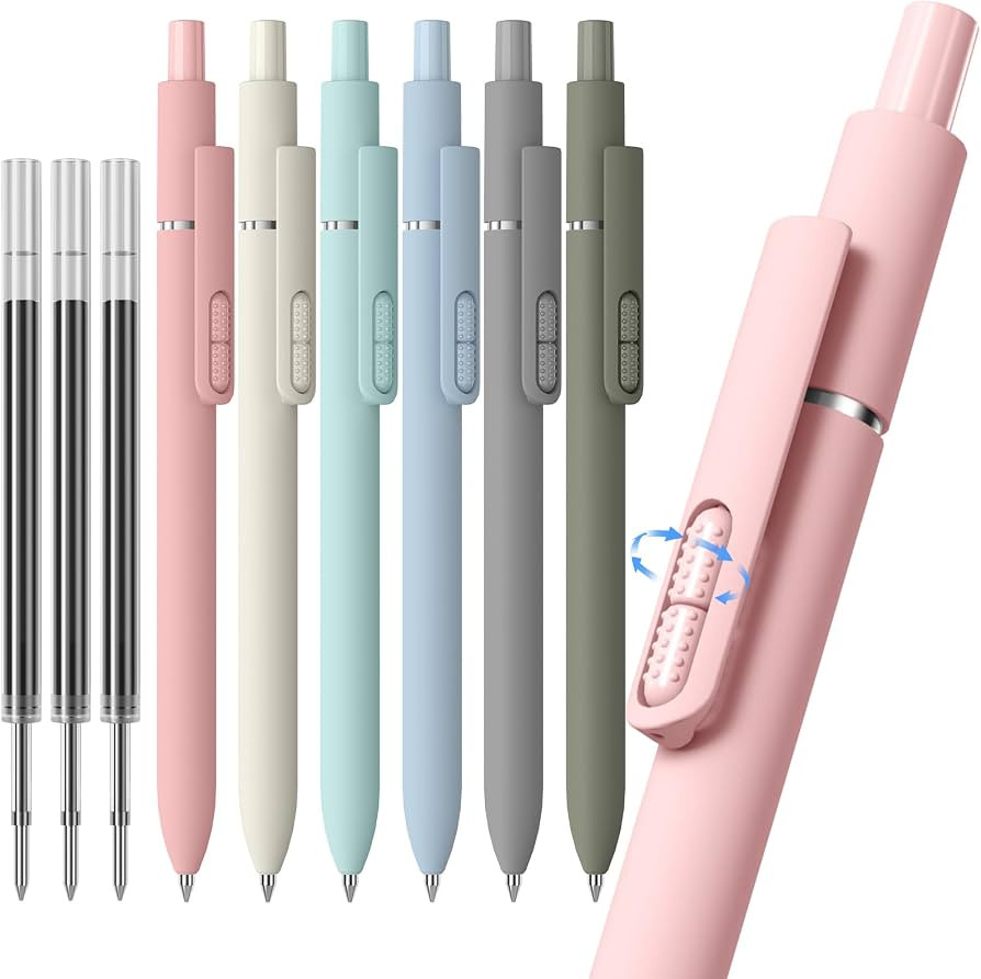 9 Pcs Black Ballpoint Pens - 1.0mm Medium Point Smooth Writing Black Ink Ball Point Pens | High-e... | Amazon (US)