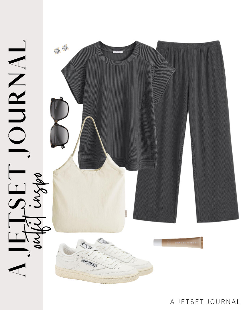 For your next look, pair this Ekouaer two-piece set with Reebok vintage tennis sneakers. You can use this beach bag and SOJOS sunnies for this fit.

#LTKSeasonal #LTKSaleAlert #LTKTravel
 

 