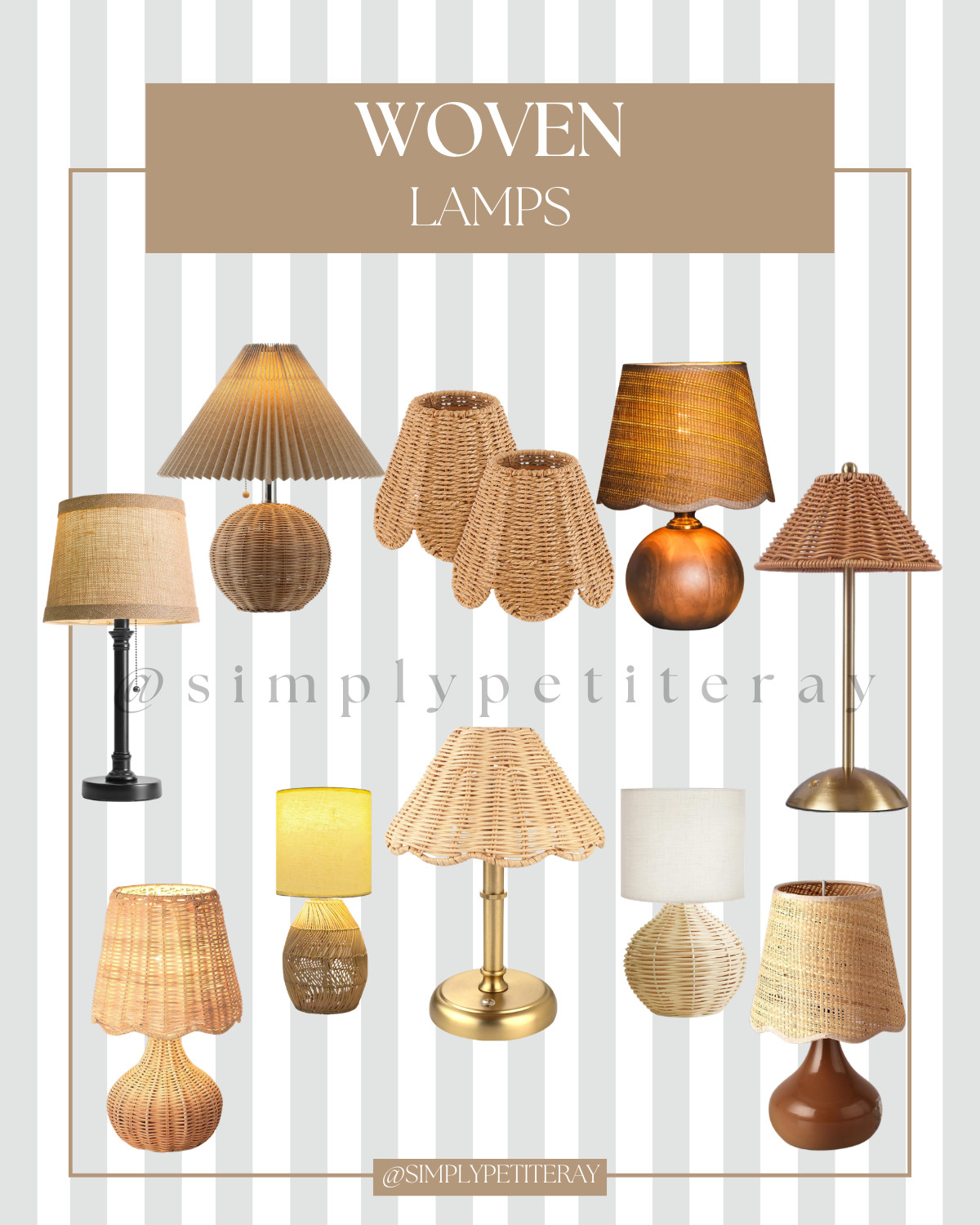 Shop these chic woven lamps for your home! Perfect for any space. 

Woven Lamps, Home Decor, Coastal Decor, Boho Home, Natural Textures, Interior Design, Living Room Decor, Bedroom Lighting, Rattan Lamps, Wicker Decor, Modern Home Style, Cozy Home Aesthetic, Statement Lighting, Home Styling

#WovenLamps #HomeDecor #CoastalStyle #BohoHome #InteriorDesign #BedroomDecor #LivingRoomStyle #HomeInspiration
 

 #LTKHome