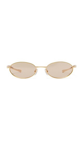 Banbe The Cruz Sunglasses in Metallic Gold. | Revolve Clothing (Global)