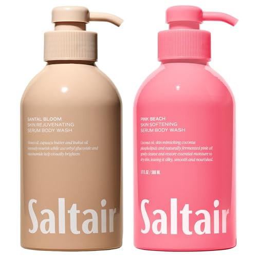 Saltair Body Wash, Signature Scents 2-Pack. Moisturizing Body Cleanser with Monoi Oil and Cupuacu Butter. Luxury Shower Gel for Women and Men. Vegan, Cruelty-Free, Paraben-Free. 2x 17oz Pump Bottles | Amazon (US)