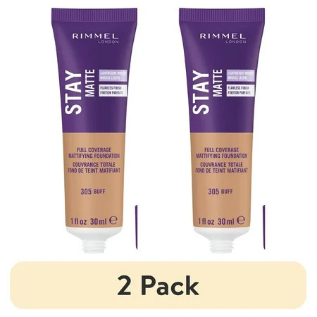 (2 pack) Rimmel Stay Matte Foundation Buff 1 fl oz | Walmart (US)
