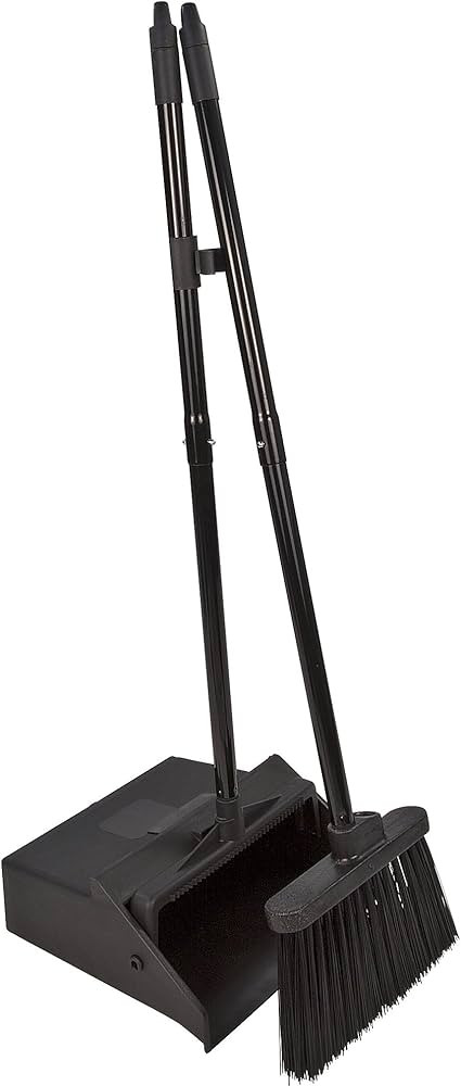 Carlisle FoodService Products Duo-Pan Upright Dust Pan and Broom Broom Set with Clip for Floor Cl... | Amazon (US)