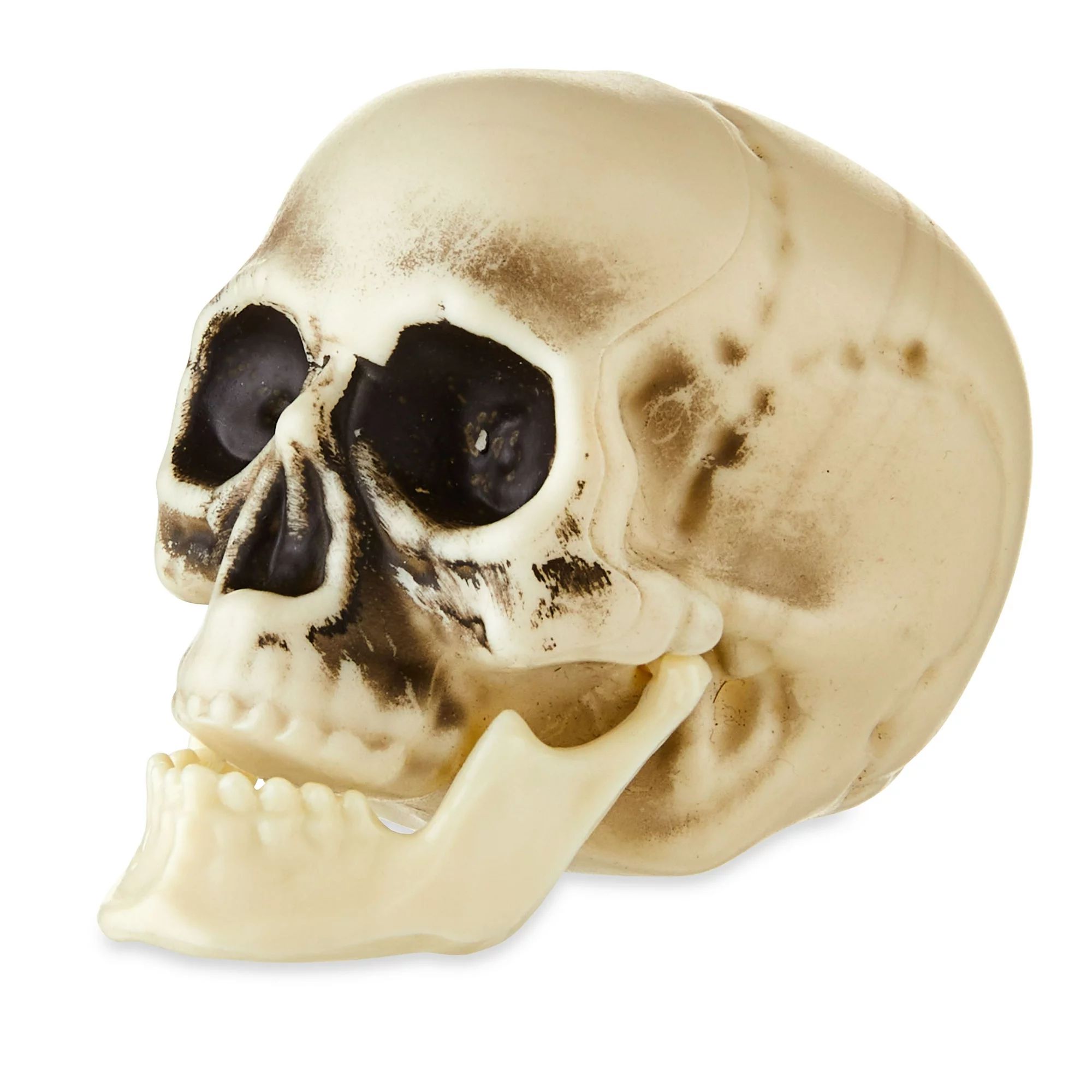 Halloween Mini Plastic Skulls Decorations, White, 2.4 in, 5 Pack, by Way to Celebrate | Walmart (US)