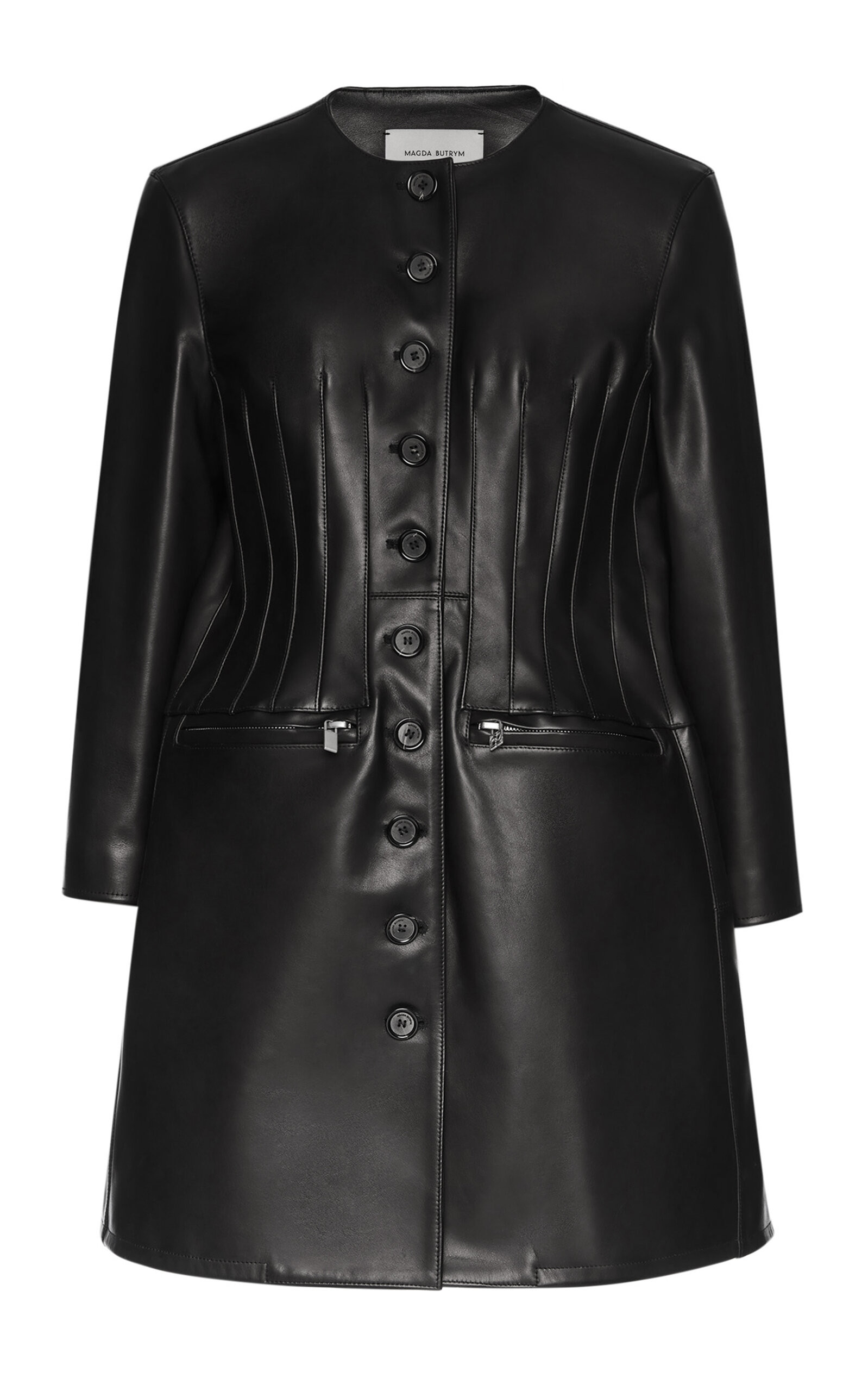 Pleated Sheep Leather Coat | Moda Operandi (Global)
