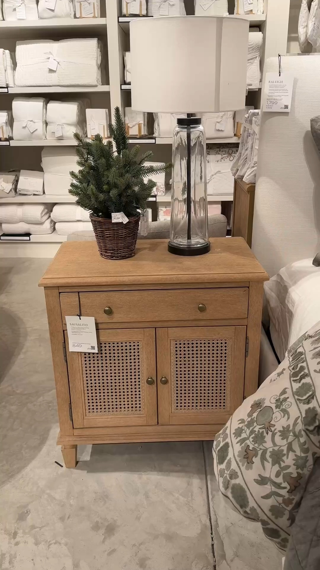 The Sausalito Cane Cabinet Nightstand from Pottery Barn is a bestseller for good reason. 🤎 Classic molding and turned legs give it timeless character, while the woven cane front adds texture and a light, airy feel. Finished with simple antique-style pulls and smart interior storage, it’s a perfect balance of function and design. A versatile bedside piece that styles beautifully in everything from coastal to traditional spaces! 🤗 #PotteryBarn #Nightstand #BedroomFurniture

#LTKSaleAlert #LTKHoliday #LTKHome