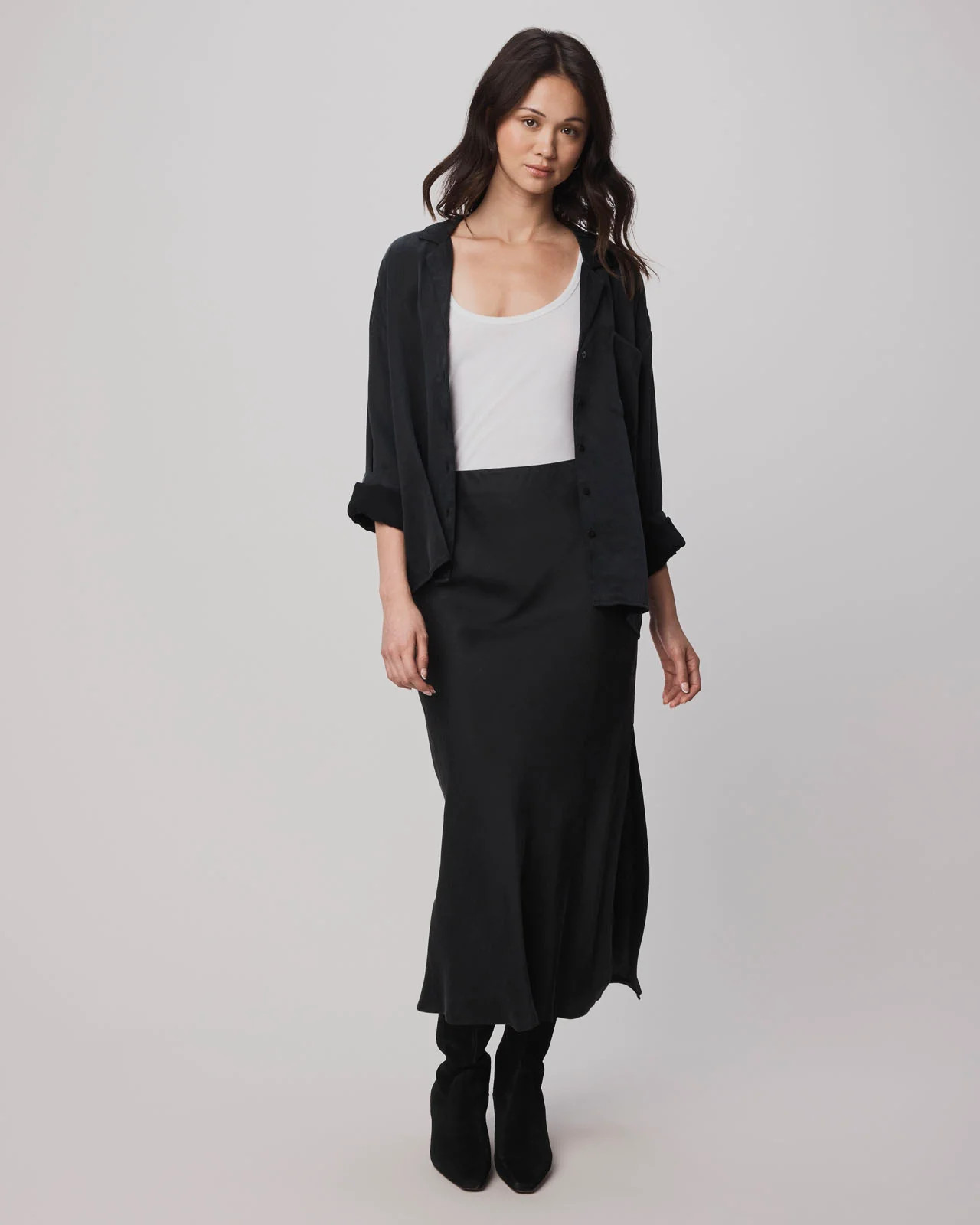 Serena Satin Skirt | Splendid