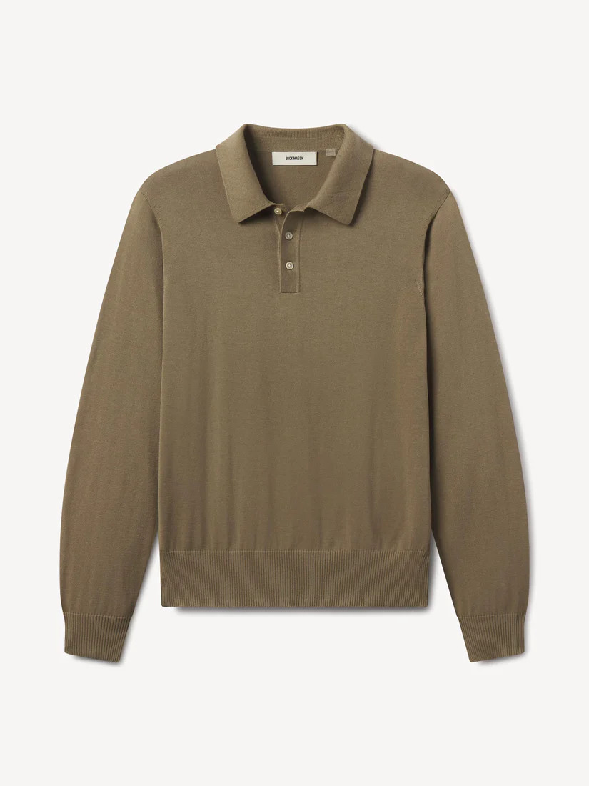 Como Cashmere L/S Polo | Buck Mason