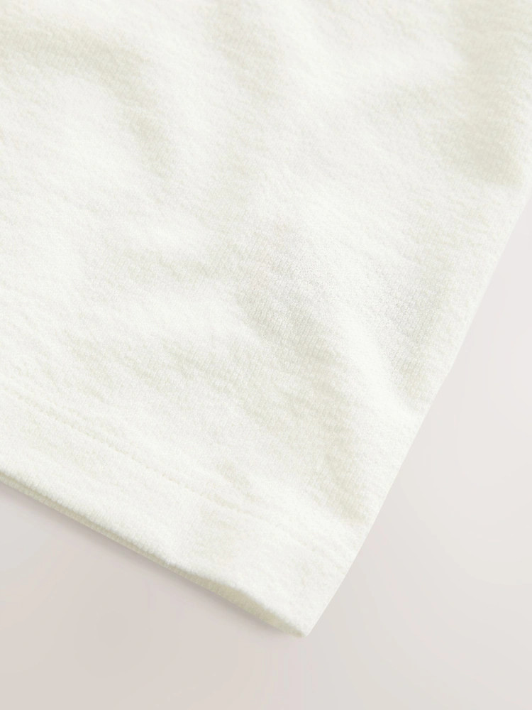 White Short Sleeve Henley Neck T-Shirt (3mths-7yrs) | Next US