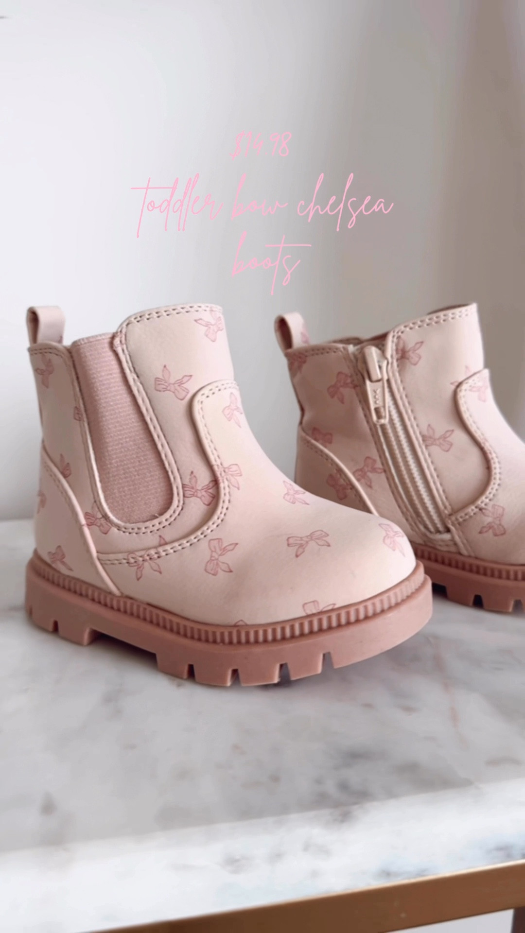 $14.98 toddler bow chelsea boots!? SAY LESS 🛍️ These are so precious, I snagged them the second I saw them! Can’t wait to style them on my daughter this fall 🎀

Walmart style / Walmart toddler finds / toddler shoes / toddler boots / chelsea boots / bow obsessed / Walmart finds / 

#LTKShoeCrush #LTKFindsUnder50 #LTKKids