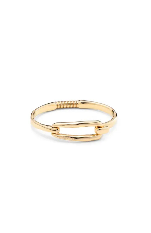 UNODE50 18K gold-plated bangle bracelet with buckle at Nordstrom, Size Medium | Nordstrom