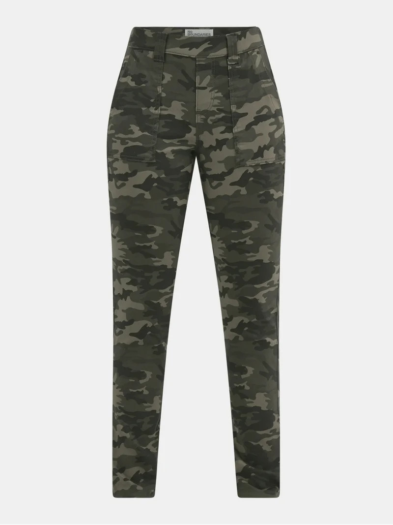 No Boundaries High Rise Pull On Skinny Pants, Women's | Walmart (US)