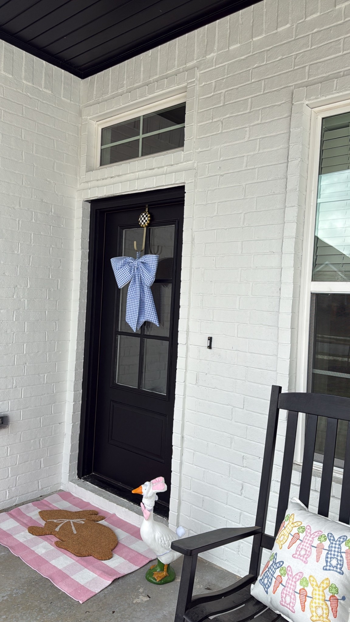 Front porch Spring refresh for easter 🌷✨🐇💙 #amazonfinds #frontporch #porch #springdecor #outside decor 

#LTKSpringSale