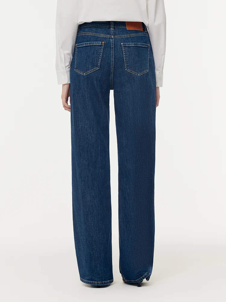 Denim Adjustable Waist Women Jeans | GOELIA