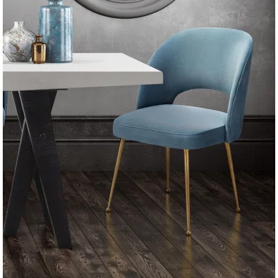 Mason Chair Everly Quinn Upholstery Color: Sea Blue | Wayfair North America