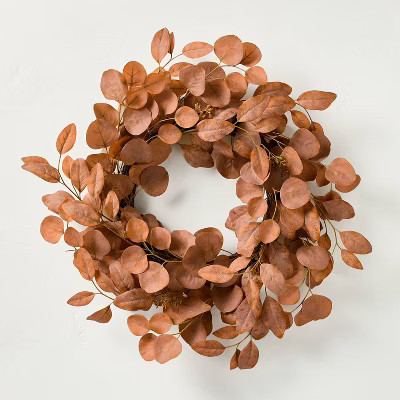 26" Rusted Eucalyptus Wreath - Hearth & Hand™ with Magnolia | Target