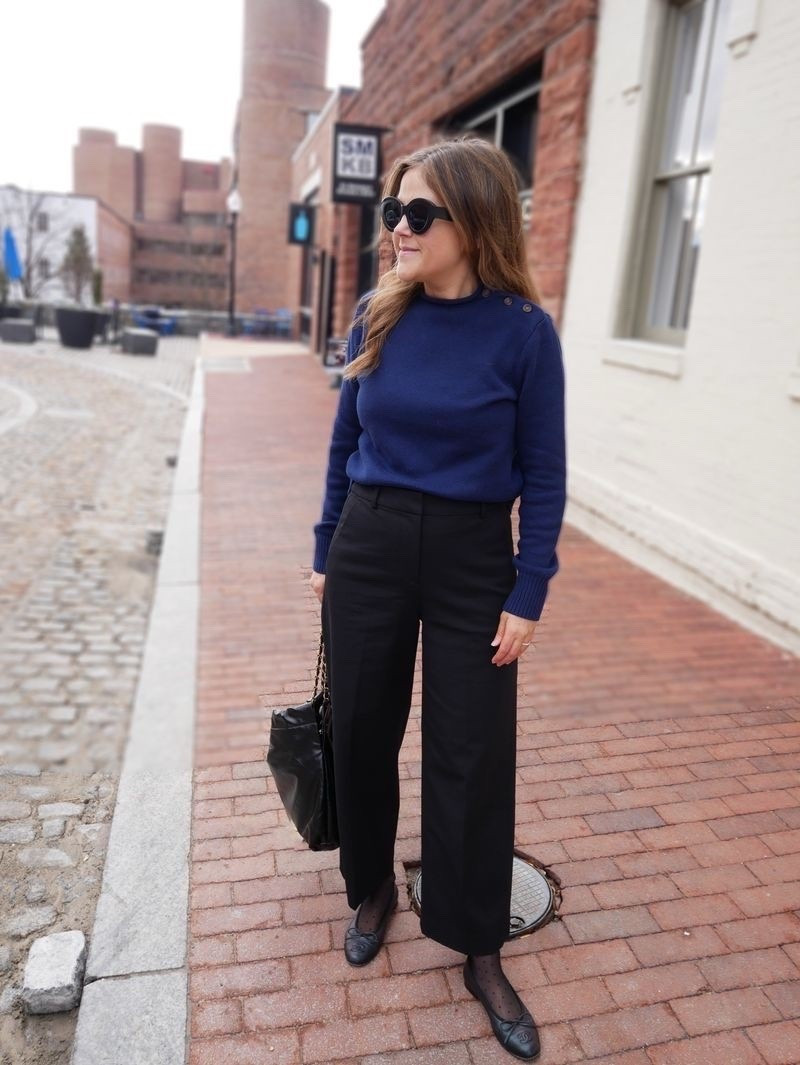Blue and black is a great color combo for the fall and winter. This outfit is perfect for the office, dinner out or even a holiday party. The sweater by Lake with the buttons on it is nearly identical to mine, which is old

#LTKFindsUnder100 #LTKStyleTip #LTKHoliday