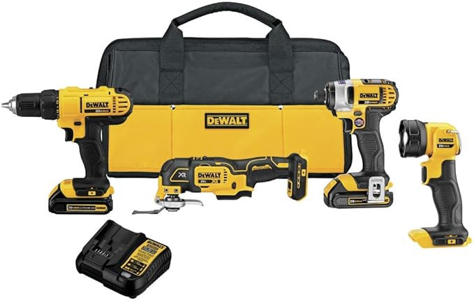 DEWALT 20V MAX Cordless Drill Combo Kit , 4-Tool (DCK444C2) | Amazon (US)