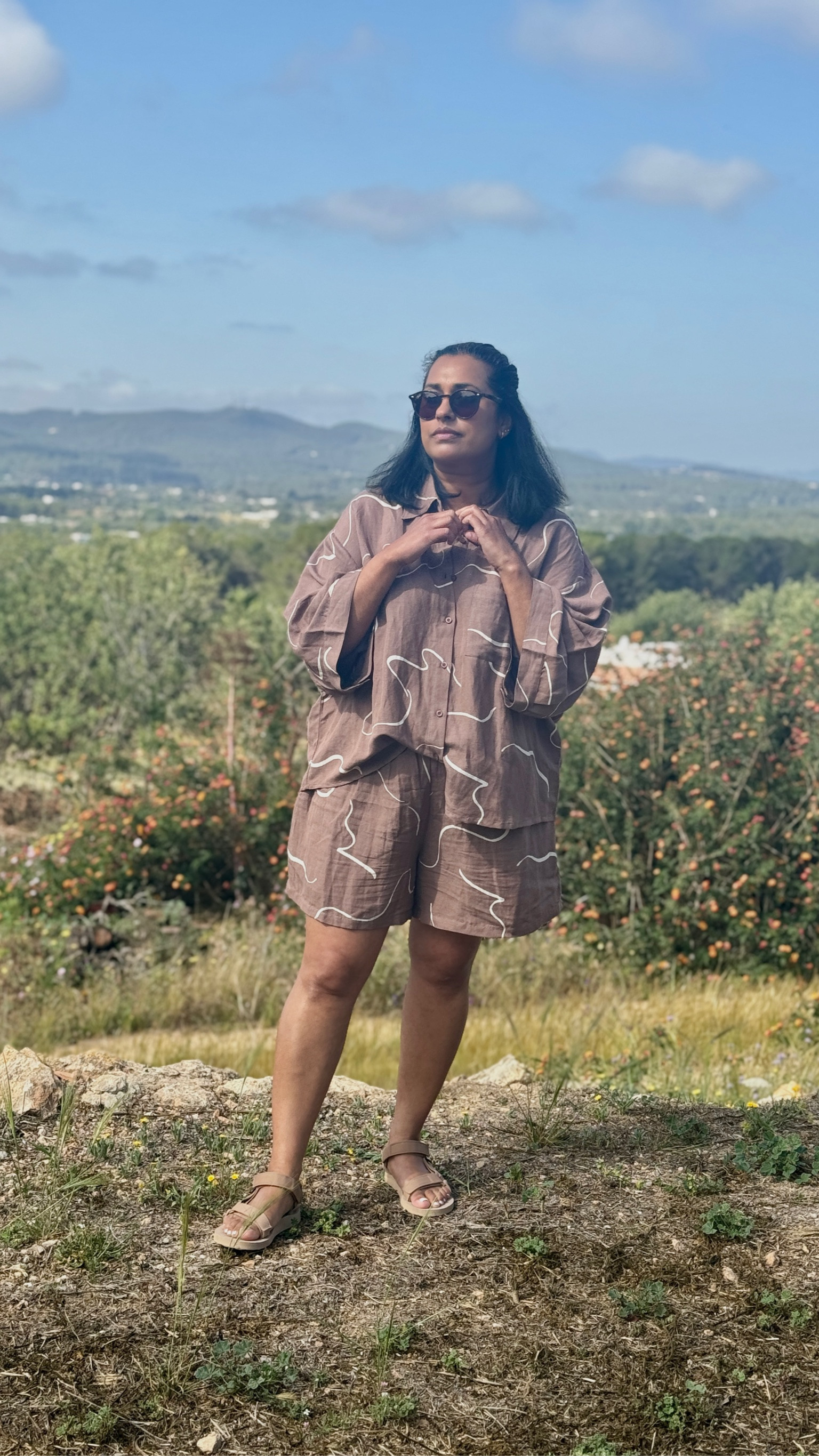 Love an oversized summer 
co-ord. This colour is a warm aubergine, it’s god quality linen & I love the movement print. I will definitely live in this outfit. 

#co-ord #summeroutfit 

#LTKtravel #LTKsummer #LTKeurope