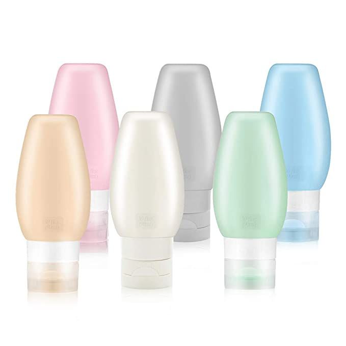 Travel Bottles TSA Approved, 3oz Leak Proof BPA Free Silicone Cosmetic Travel Size Toiletry Conta... | Amazon (US)