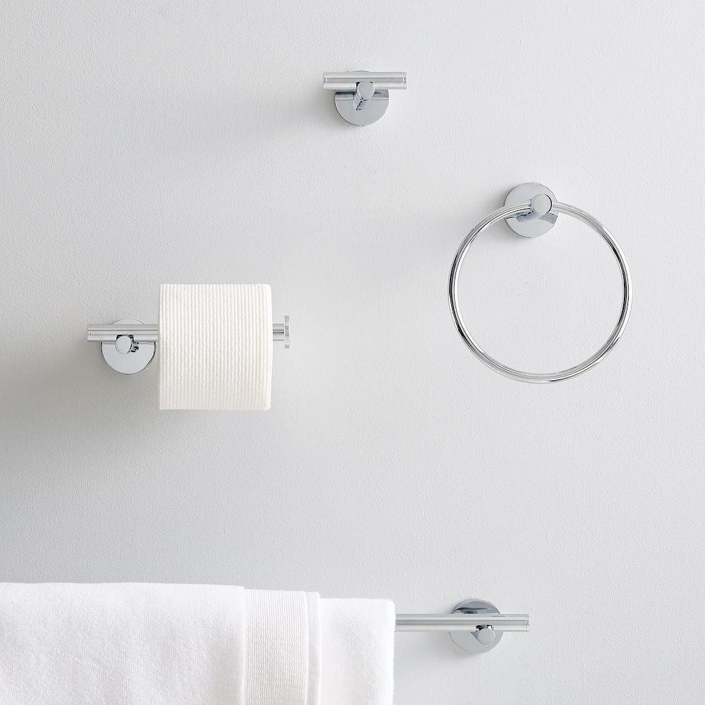 Modern Overhang Bathroom Hardware - Chrome | West Elm (US)