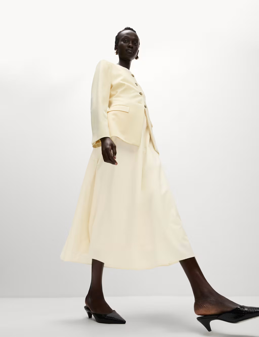 Pure Cotton Poplin A-line Skirt | Marks & Spencer (UK)