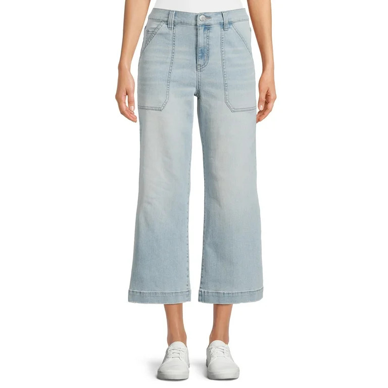 Time and Tru Women's Wide Leg Jeans | Walmart (US)