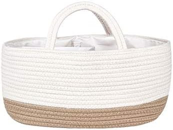 Mila Millie Baby Large Cotton Rope Diaper Caddy | Organizer Storage Bin for Nursery Essentials | ... | Amazon (US)