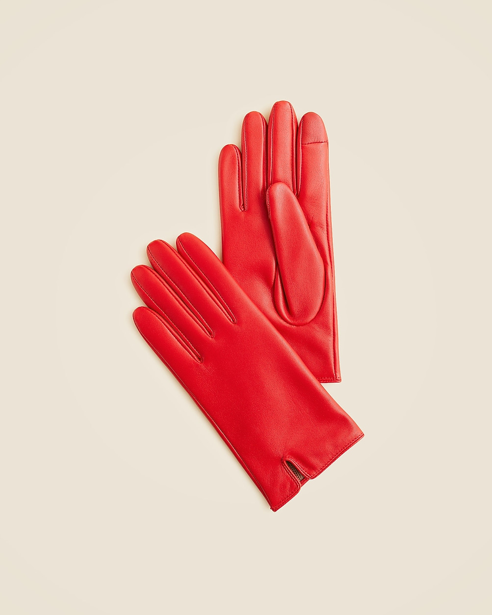 Leather tech-touch gloves | J. Crew US