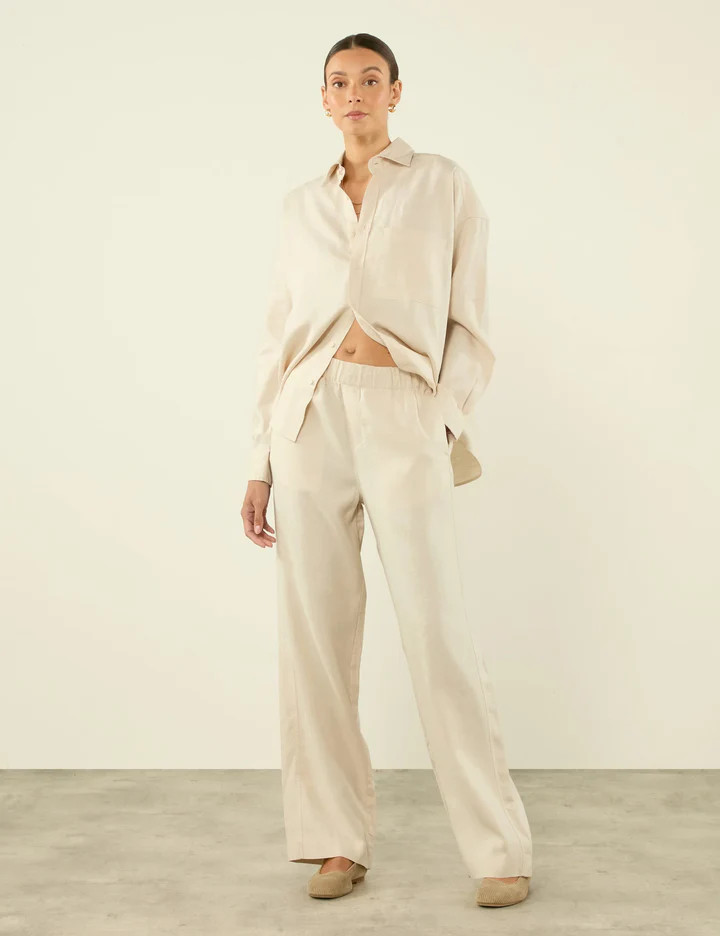 The Palazzo: Hemp, Parchment | With Nothing Underneath
