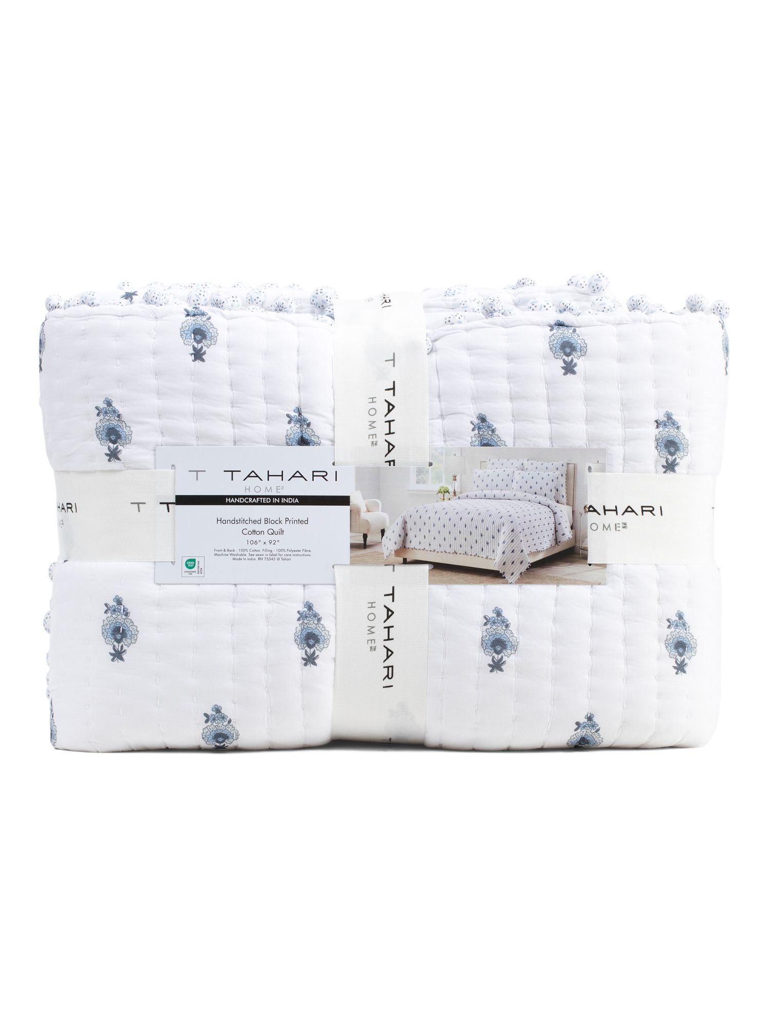 Cotton Block Print Quilt | Bed & Bath | Marshalls | Marshalls