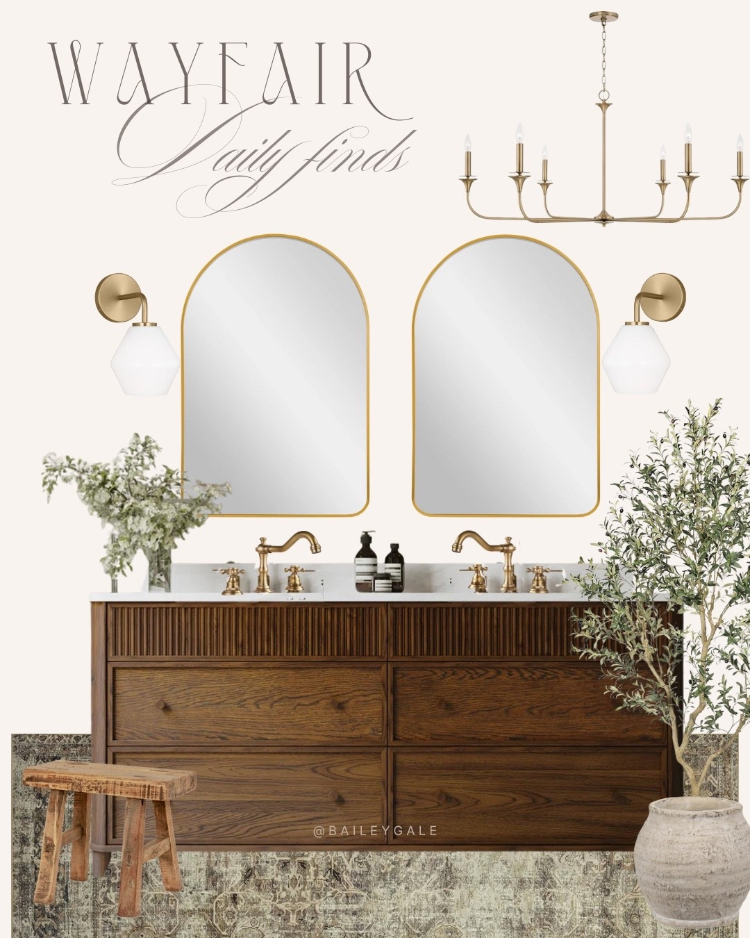 Wayfair sale finds for bathroom remodel. 