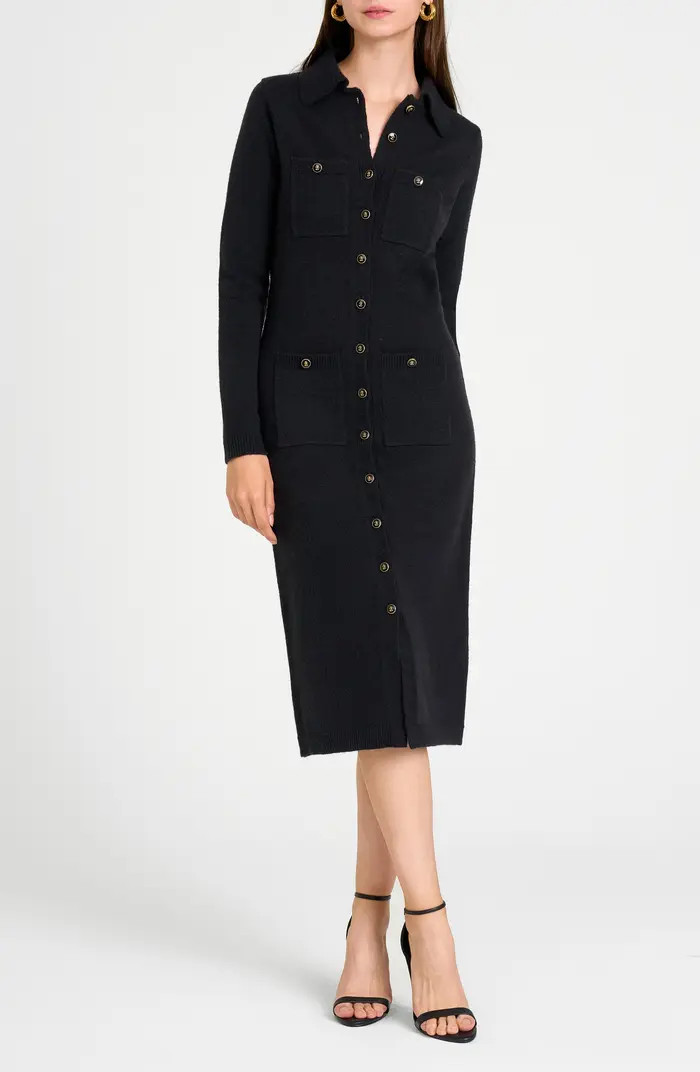 Morgan Long Sleeve Midi Sweater Dress | Nordstrom