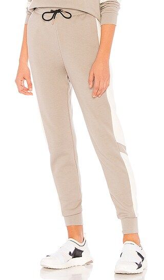 onzie Blocked Sweatpant in Sand & Ivory | Revolve Clothing (Global)