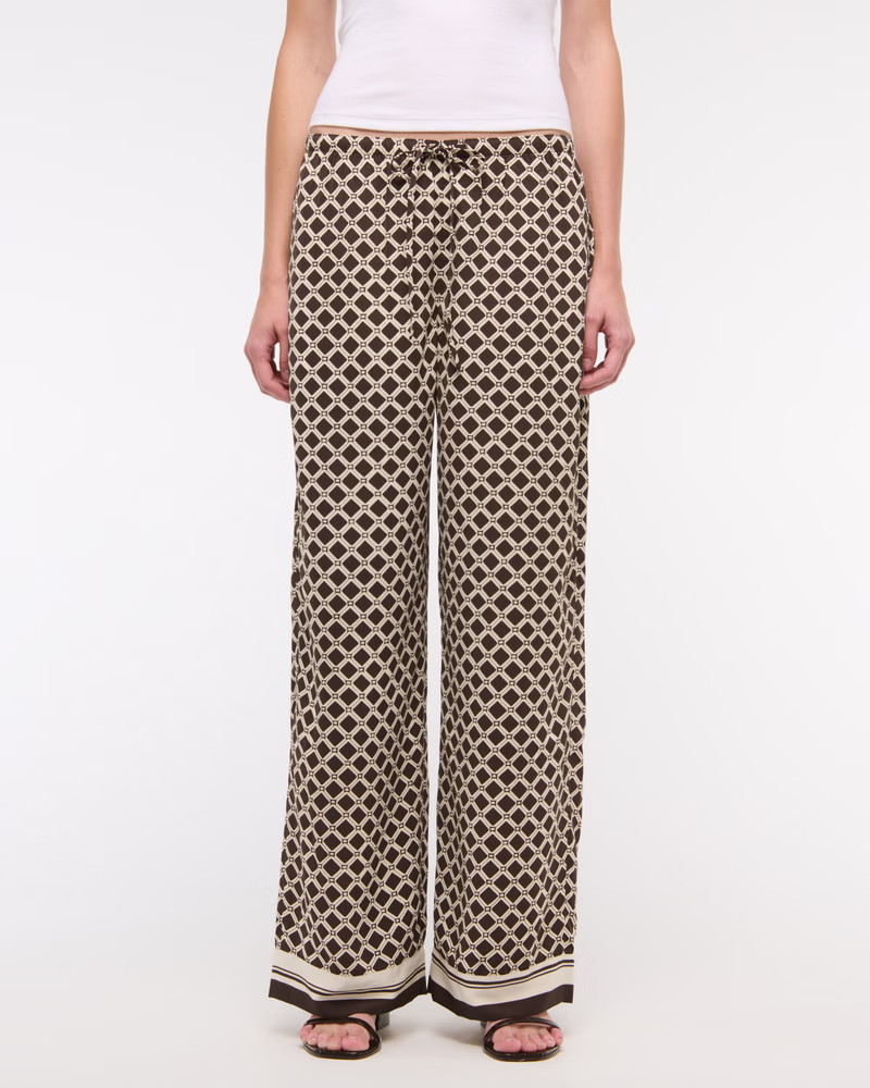 Drapey Wide Leg Pull-On Pant | Abercrombie & Fitch (US)