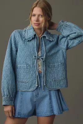 Seventy + Mochi Heidi Quilted Denim Jacket | Anthropologie (US)