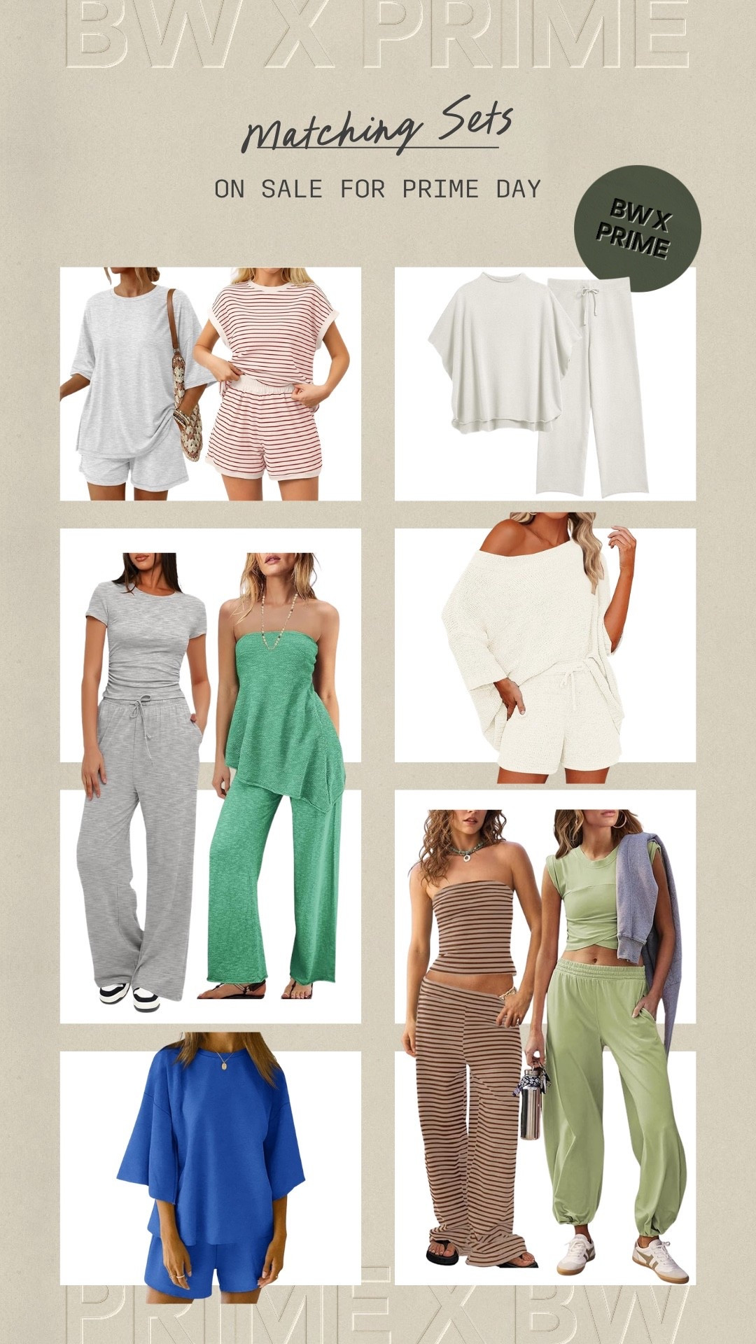 Amazon matching sets on sale for prime days!! 


Amazon, Amazon sale, Amazon prime, Amazon big deal days, Amazon big spring sale, Amazon fashion, women’s fashion, spring fashion, spring style, spring outfits 




#LTKOver40 #LTKootd #LTKSaleAlert