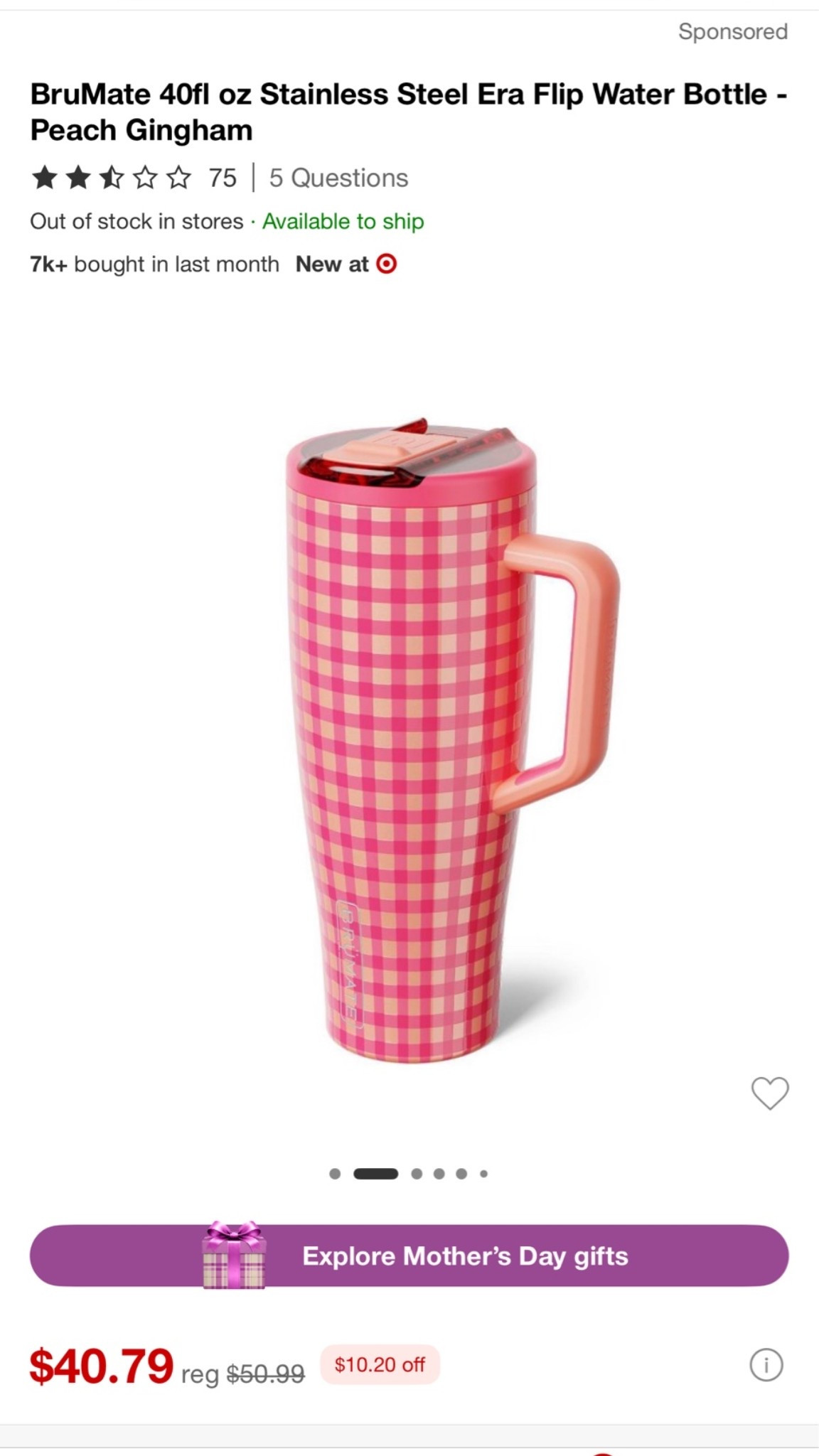 This brumate is only $40! $10 off! Run!