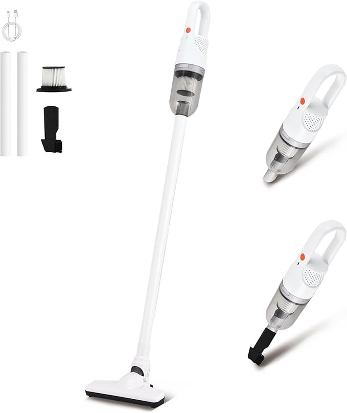 6-in-1 Lightweight Stick Vacuum Cleaner with 100W Powerful Motor, Mini Portable Household Handhel... | Amazon (US)