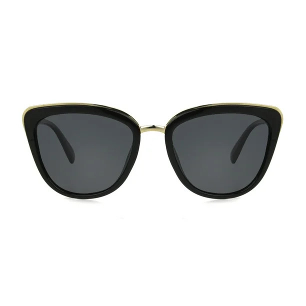 Foster Grant Ladies Cat Eye Black Sunglass - Walmart.com | Walmart (US)