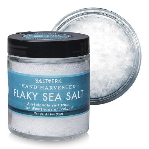 Saltverk Flaky Sea Salt - Gourmet, Icelandic, Hand Harvested and Sustainably Made - 3.17 Oz Jar | Amazon (US)