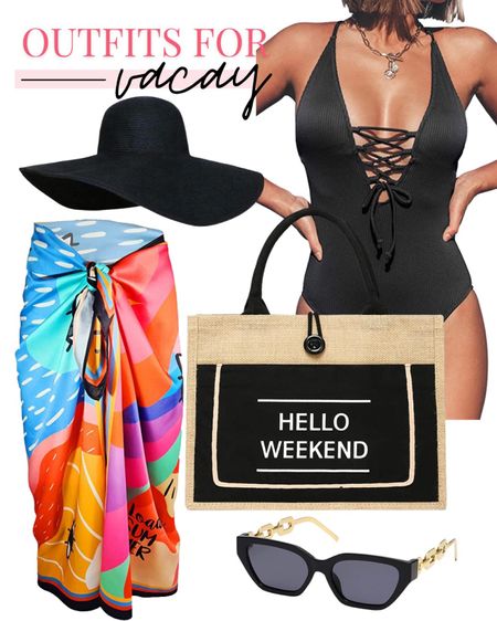 Resort Wear | Beach Vacation Outfit | Floppy Hat | Beach Bag | Sunglasses | Sarong | Cover Up | Swim | Swimsuit | Summer Outfits | Spring outfit | 

#LTKswim #LTKtravel #LTKstyletip