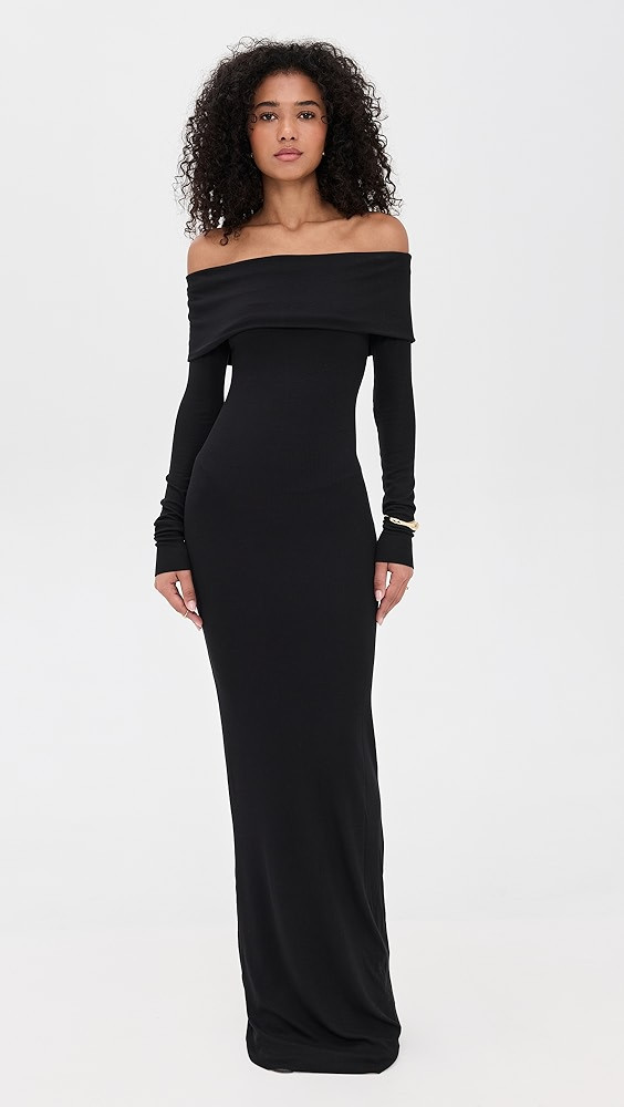 Long Sleeve Off Shoulder Maxi Dress | Shopbop