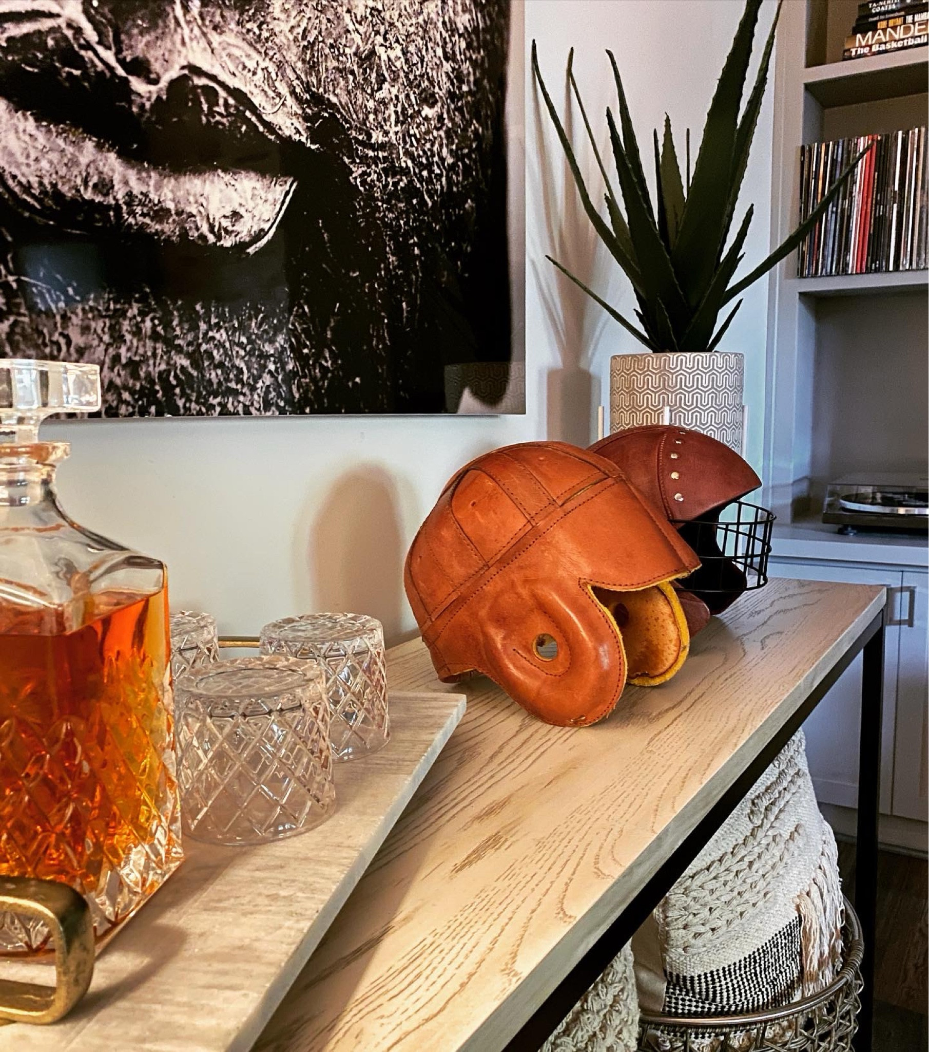 Vintage Football Helmet.

#LTKhome #LTKGiftGuide