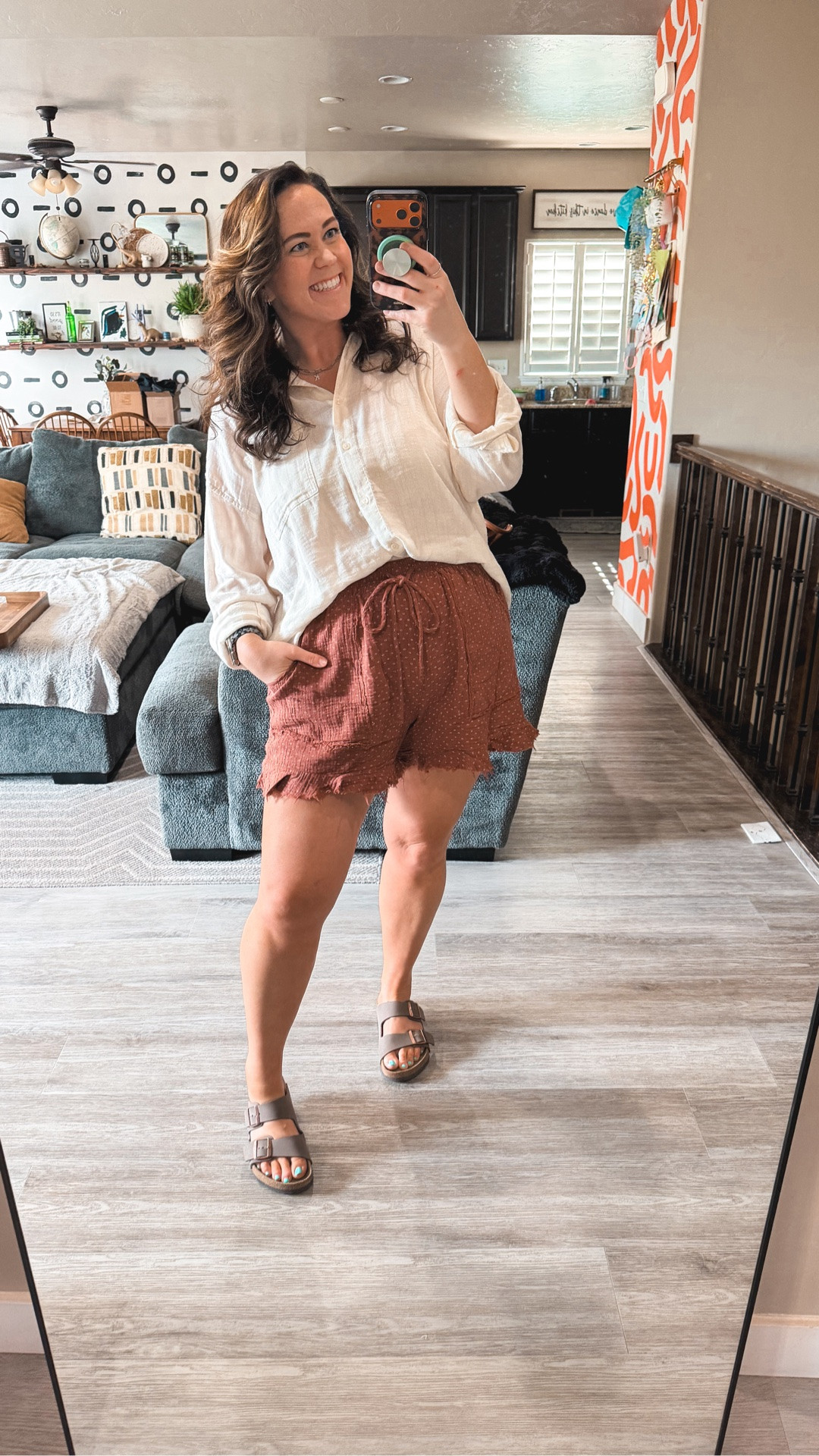 The cheat code nobody talks about enough, throw a button down over literally anything and it reads “put together” instantly 😂 These Three Bird Nest boho shorts + an AE button down + Birkenstocks is the easiest summer outfit I’ve put together all season.

Shorts XL @Three Bird Nest 
Shirt XL @American Eagle Outfitters 

Size 14/16 | L/XL | 5’9

three bird nest shorts midsize, button down outfit size 14, boho summer outfit midsize, american eagle button down size 14/16, birkenstock outfit summer, easy summer look size 14, boho shorts outfit midsize, no plans summer outfit, size 14 casual summer, three bird nest midsize review

#LTKMidsize #LTKTall #LTKmomlife