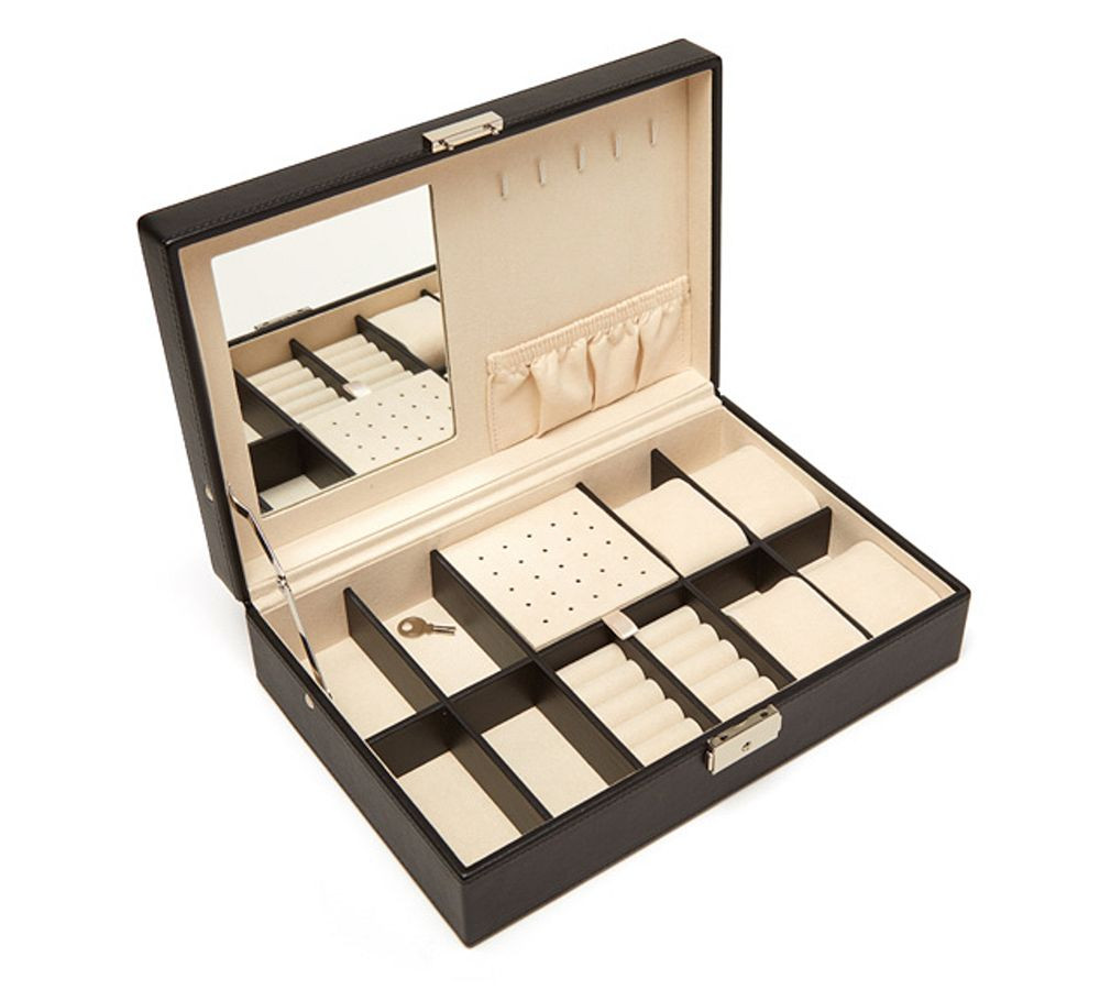 Kennedy Vegan Leather Single Hinged Jewelry Box | Pottery Barn (US)